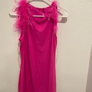 Plus Size Hot Pink Bodycon Dress 1x
